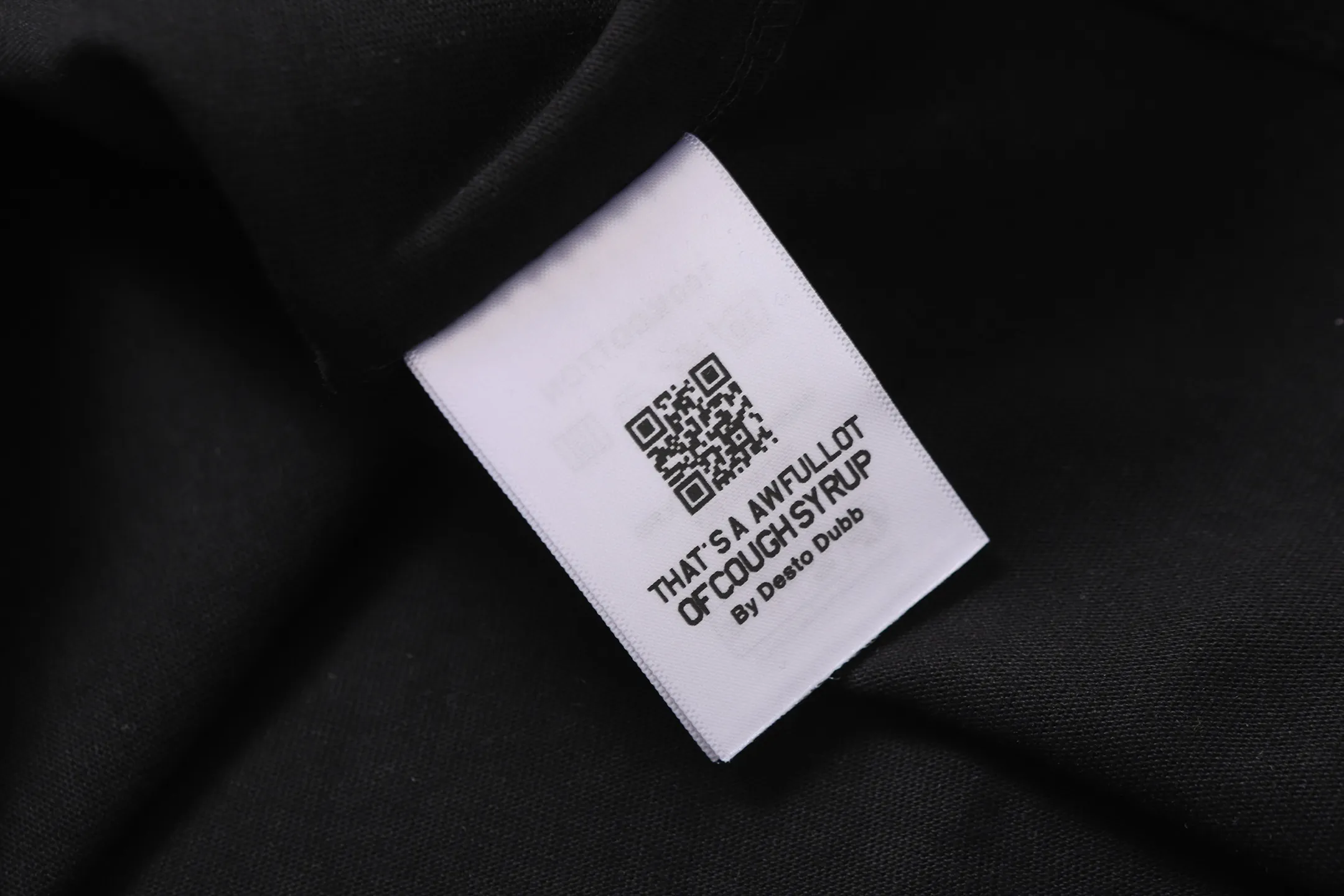 # / ｜ THAT'S A AWFUL LOT OF COUGH SYRUP In Stock T （fabric):32 Sizes（size）：S-M L X L （colour）： /